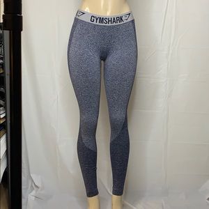 Gym shark leggings grays purplelish